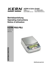 Notice Kern PBS 42002M Waagen
