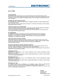 Notice Heitronic 21050 Prise murale