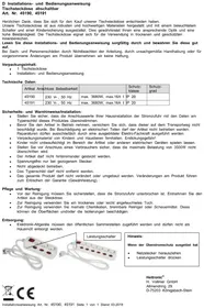 Notice Heitronic 45191 Prise murale