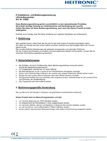 Notice Heitronic 23009 Éclairage