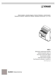 Notice Vimar ELVOX 6582.1 Alimentation électrique