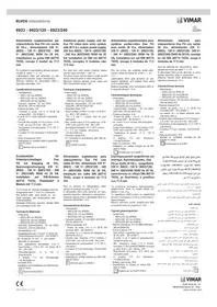 Notice Vimar ELVOX 6923120 Alimentation électrique