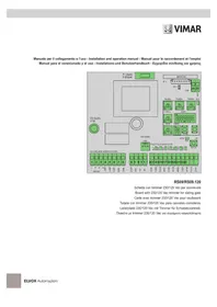 Notice Vimar ELVOX ESM4.120 Telecomando