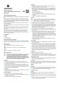 Notice Toolcraft TO7447410 Lampe