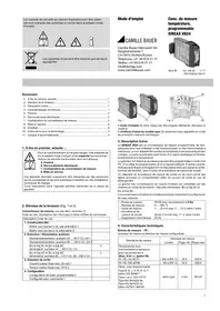 Notice Camille Bauer SINEAX V624 Contrôleur de température
