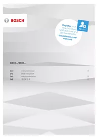 Notice BOSCH BBH3280GB 吸尘器