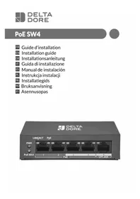 Notice DELTA DORE SW4 POE Switch di rete