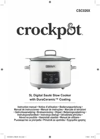 Notice CROCK POT CSC026X бавно готвене