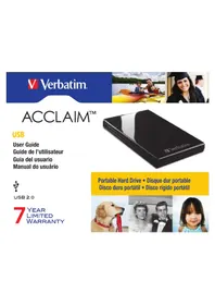 Notice VERBATIM ACCLAIM 97393 Disque dur