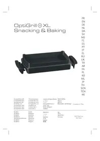 Notice TEFAL OPTIGRILL XL SNACKING & BAKING планча
