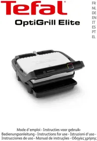 Notice TEFAL OPTIGRILL ELITE GC7508 Plancha