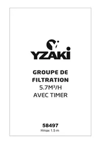 Notice BESTWAY YZAKI 5678L 58630 Pompe de filtration