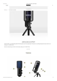 Notice Røde NTUSB+ Microphone