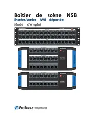 Notice PRESONUS NSB 16.8 Table de mixage