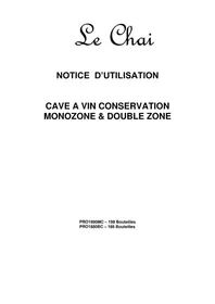 Notice LE CHAI PRO1880BC Réfrigérateur