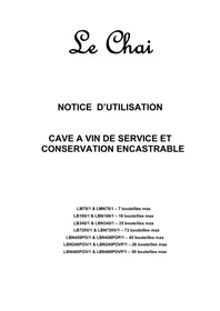 Notice LE CHAI LBN340 Cave à vin