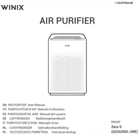 Notice Winix ZERO S Purificateur d'air