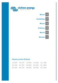 Notice VICTRON ENERGY PHOENIX 250VA Onduleur électrique