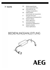 Notice AEG 10698 Lodówka