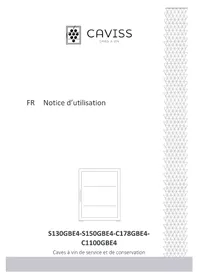 Notice Caviss S130GBE4 Cave à vin