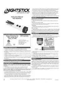 Notice NightStick XPP5422GXL Lampe de poche