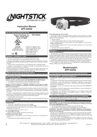 Notice NightStick XPP5453G Lampe de poche