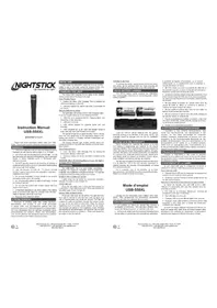 Notice NightStick USB588XL Lampe de poche