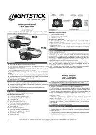 Notice NightStick NSP4610C Lampe de poche