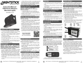 Notice NightStick TSM13W Flash