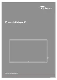 Notice OPTOMA 5862RK Moniteur