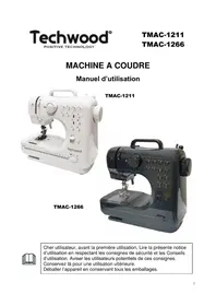 Notice TECHWOOD TMAC1095 Machine à coudre