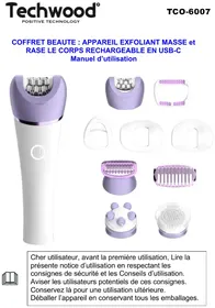 Notice TECHWOOD TEP40 Epilateur