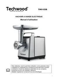 Notice TECHWOOD THV538 Hachoir