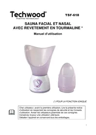 Notice TECHWOOD TSF618 Sauna facial