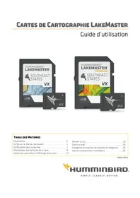 Notice HUMMINBIRD LAKEMASTER PREMIUM Carte mémoire GPS