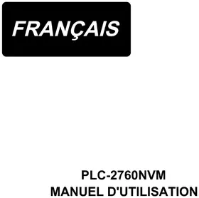 Notice JUKI PLC2760NVM Machine à coudre