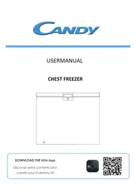 Notice CANDY CHAE 2002E Fagyasztó