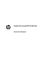 Notice HP Z2 MINI G3 Ordinateur de bureau