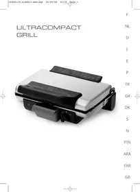 Notice TEFAL ULTRA COMPACT GRILL GC3001 Plancha