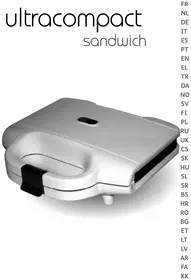 Notice TEFAL ULTRACOMPACT SANDWICH SM1550 планча