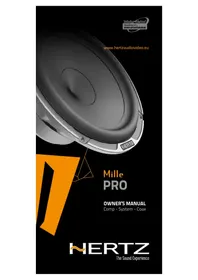 Notice Hertz MILLE PRO MP25.3PRO Haut-parleur voiture