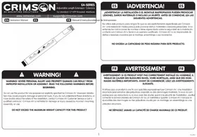 Notice Crimson EA01218 Support de fixation audiovisuelle