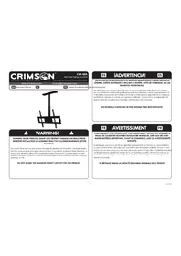Notice Crimson C6360A Support mural pour téléviseur