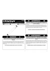 Notice Crimson E1W Support mural audiovisuel