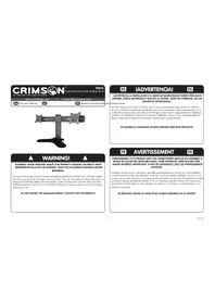 Notice Crimson DSH2 Support écran plat