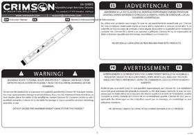 Notice Crimson EA0611W Support mural