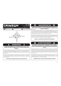 Notice Crimson SYNCPRO JR3W Support mural pour projecteur