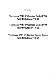 Notice TECHNAXX TX66 Caméra de surveillance