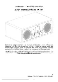 Notice TECHNAXX TX187 Radio