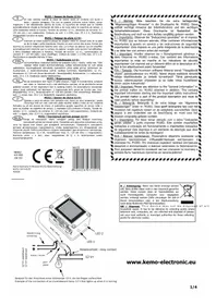 Notice Kemo M152 Capteur électronique
